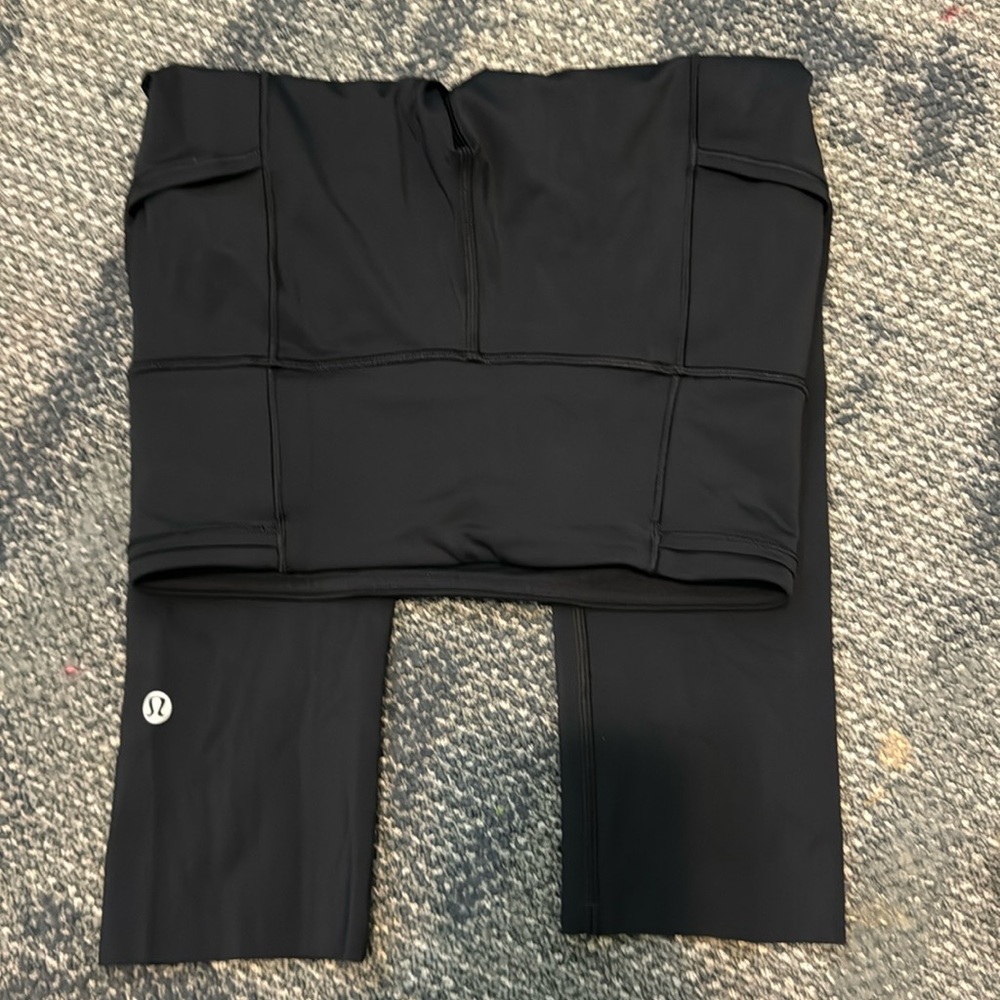 Lululemon Fast and Free High Rise Crop w/Pockets 19” size 6